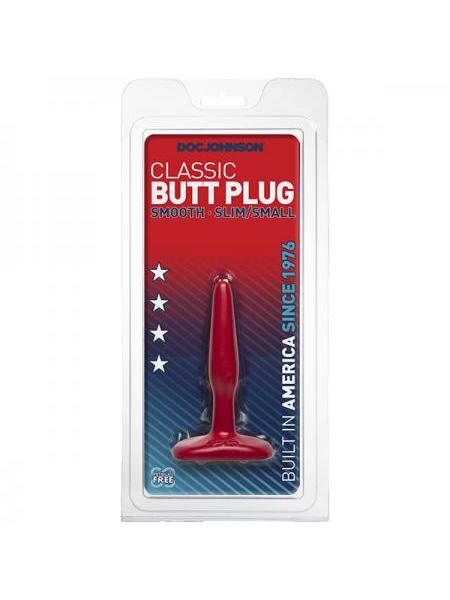 PLUG ANAL SMOOTH BUTT PLUG RED