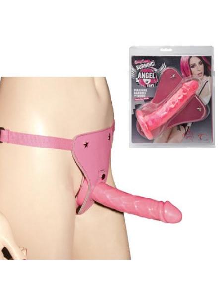 WILDFIRE JOANNA ANGEL PLEASURE HARNESS WHIT DONG PINK