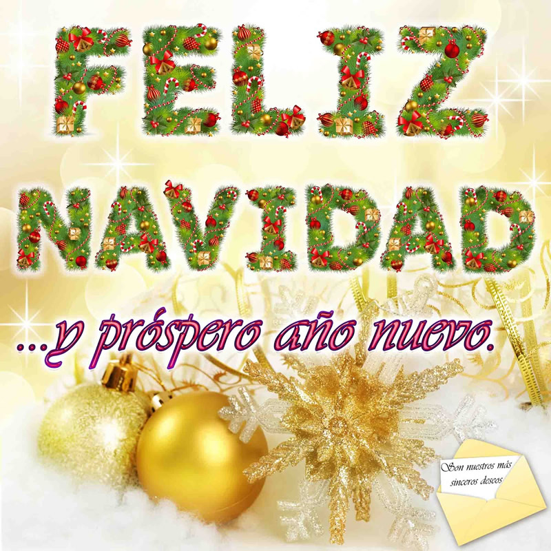 feliz navidad y prospero año nuevo 2015